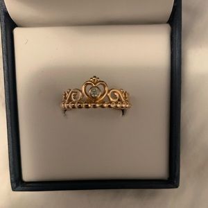 Pandora princess ring rose gold